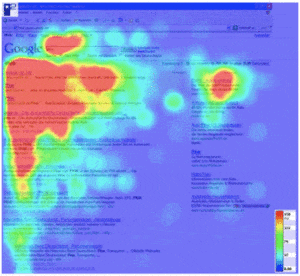  eye-tracking page de résultats de Google 