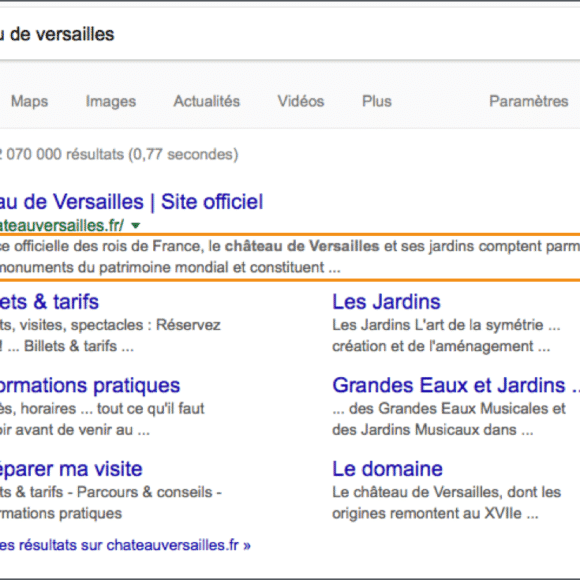 Le contenu de la balise Meta Description doit inciter au clic !