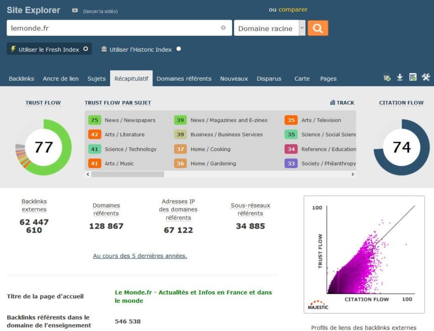 trustflowcitationflowseo Agence de référencement